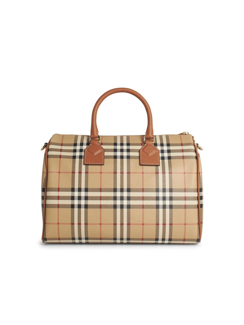 Burberry Bowling' Beige Leather Bag