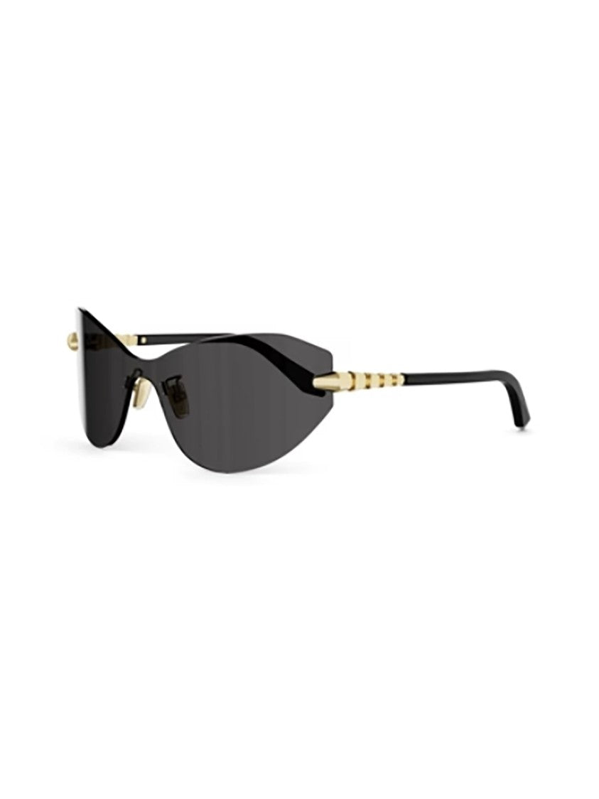 Bulgari Bv40080u Cat-Eye Rimless Gold Sunglasses