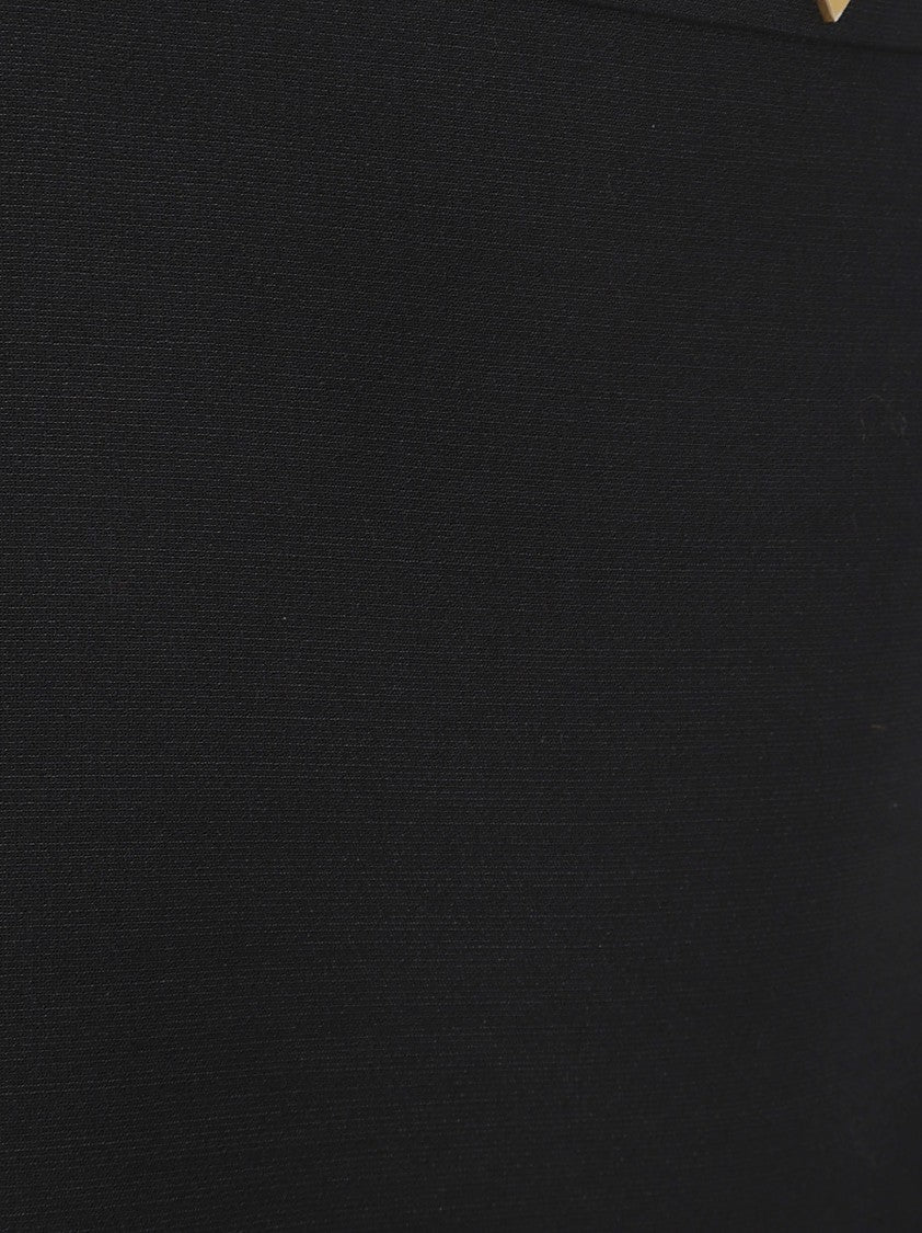 Valentino Garavani Mini A-Line Skirt With Gold V Detail