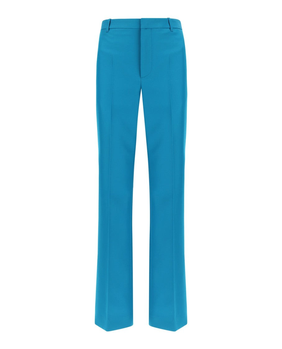 Balenciaga Pleated Flared Trousers With Concealed Closure