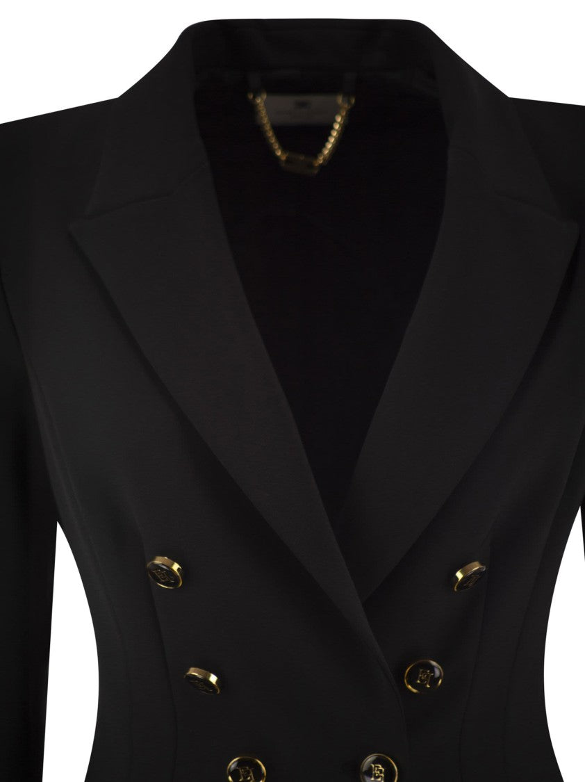 Elisabetta Franchi Double Crepe Blazer