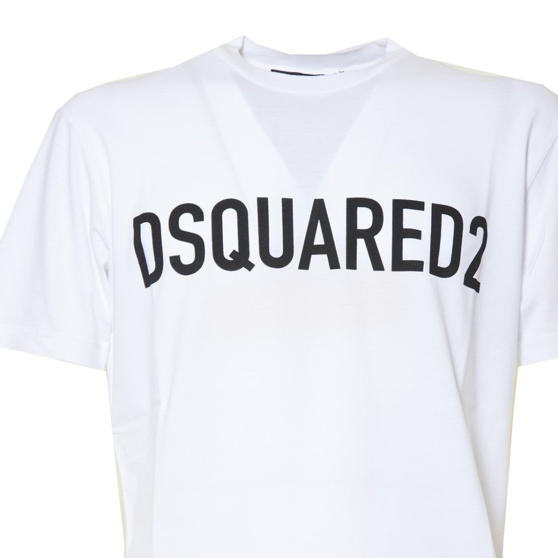 Dsquared2 White Cotton Cool T-Shirt With Logo Print