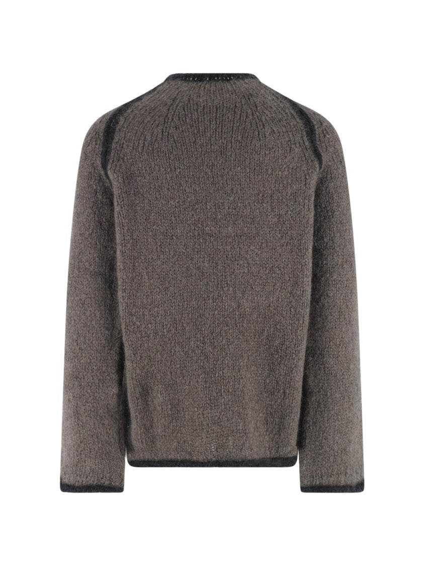 Our Legacy Chunky Knit Contrast Trim Sweater
