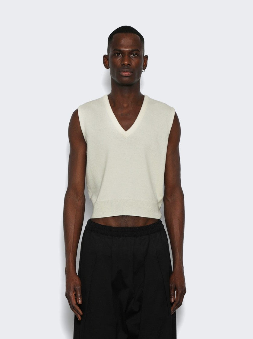 Maison Margiela V-Neck Vest Off White