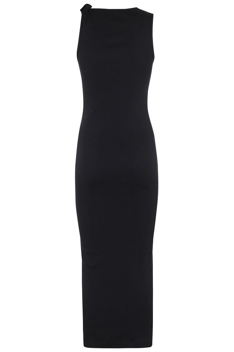 J. W. Anderson Anchor Embroidery Twisted Strap Midi Dress