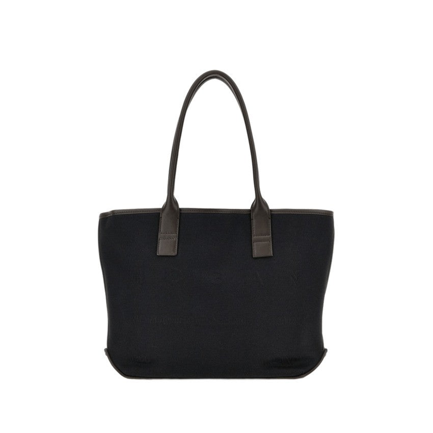 Hogan Structured Canvas Tote Bag