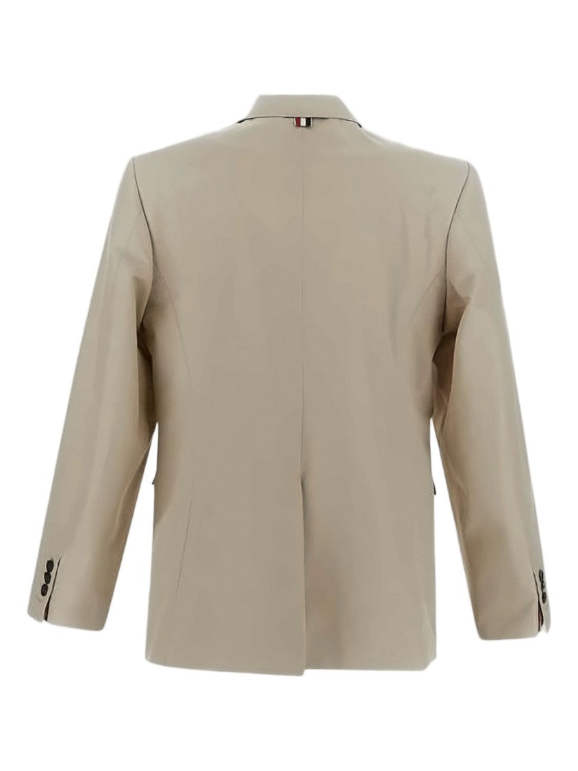Thom Browne Tailored Two-Button Suit Jacket With Notched Lapel