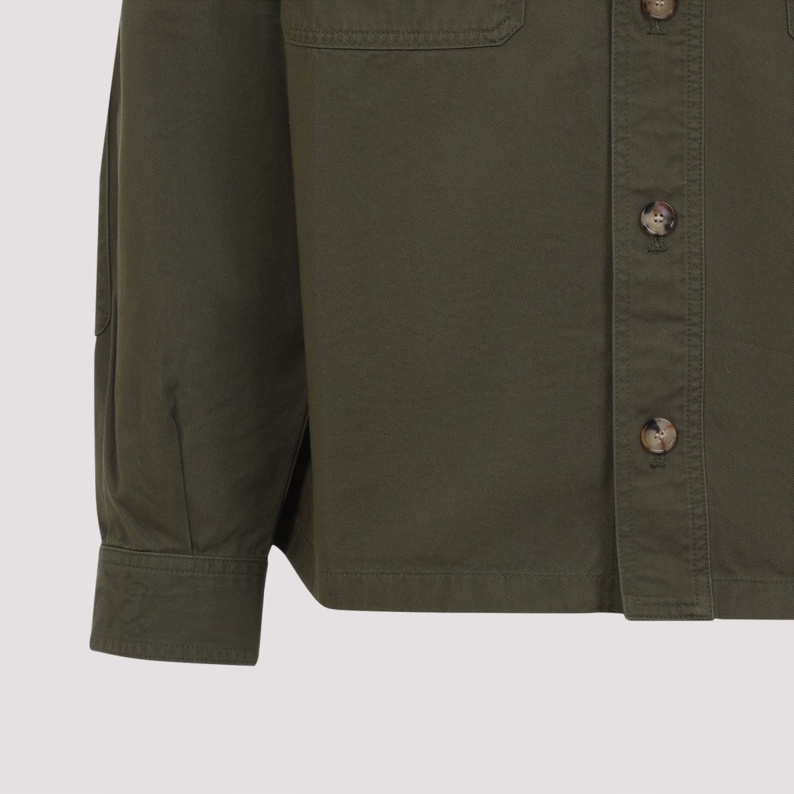 Saint Laurent Green Cotton Overshirt