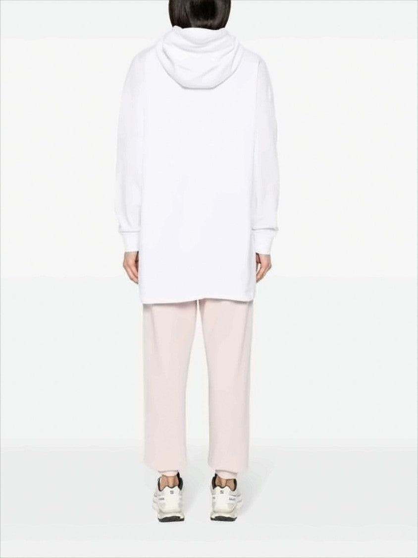 Isabel Marant Long-Sleeved Hoodie Dress With Subtle Tonal Logo