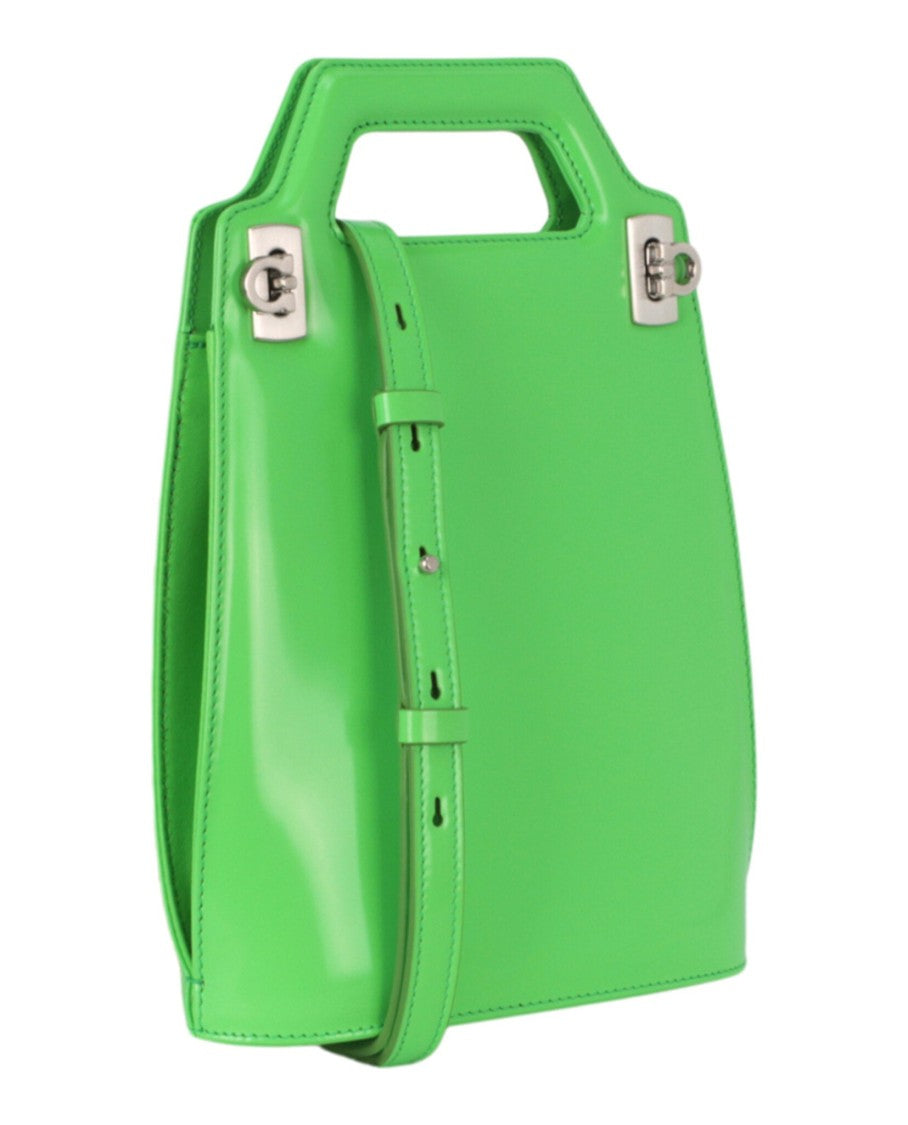 Ferragamo Micro Wanda Patent Leather Shoulder Bag