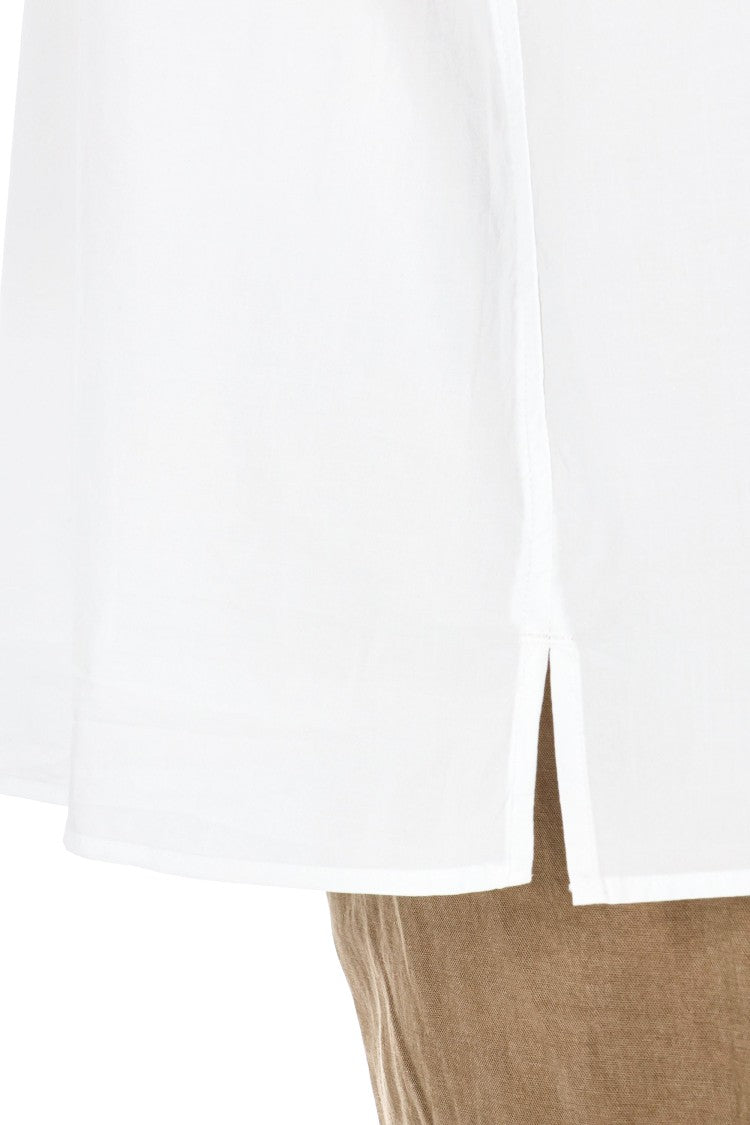Officine Generale Italian Collar Cotton Poplin Shirt