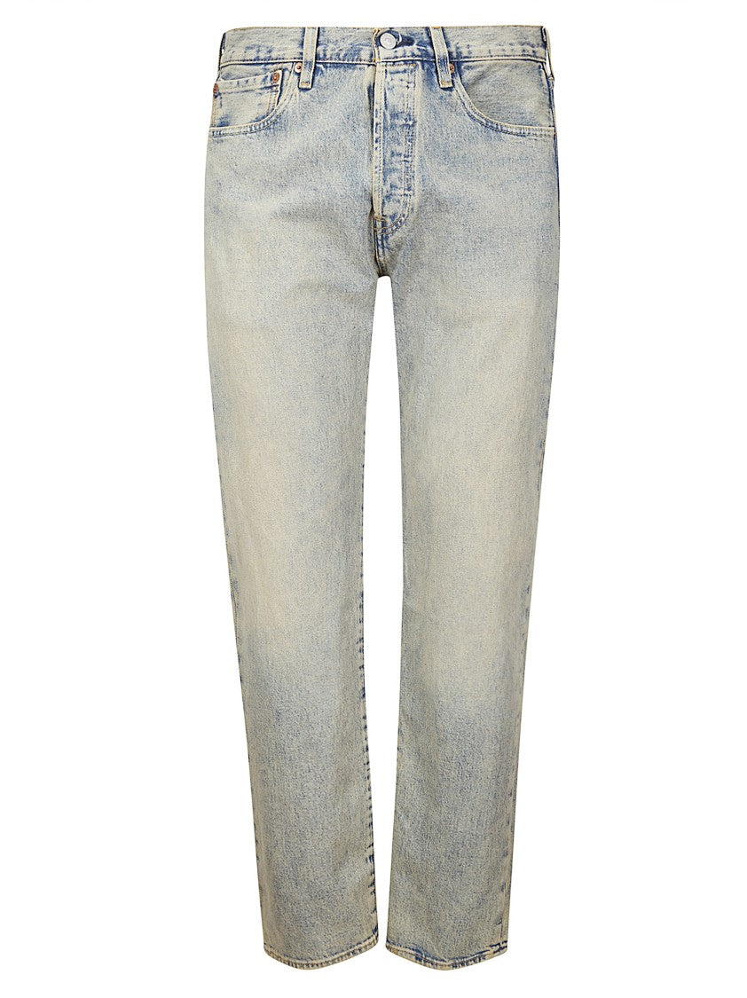 Levi's Classic Unsanforized Denim Jeans With Acid Wash Finish