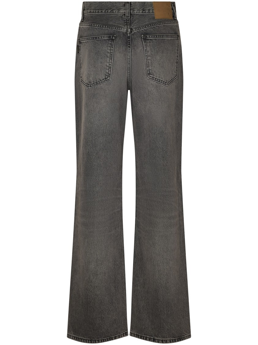 Haikure Flared High-Waisted Jeans In Vintage Grey Wash