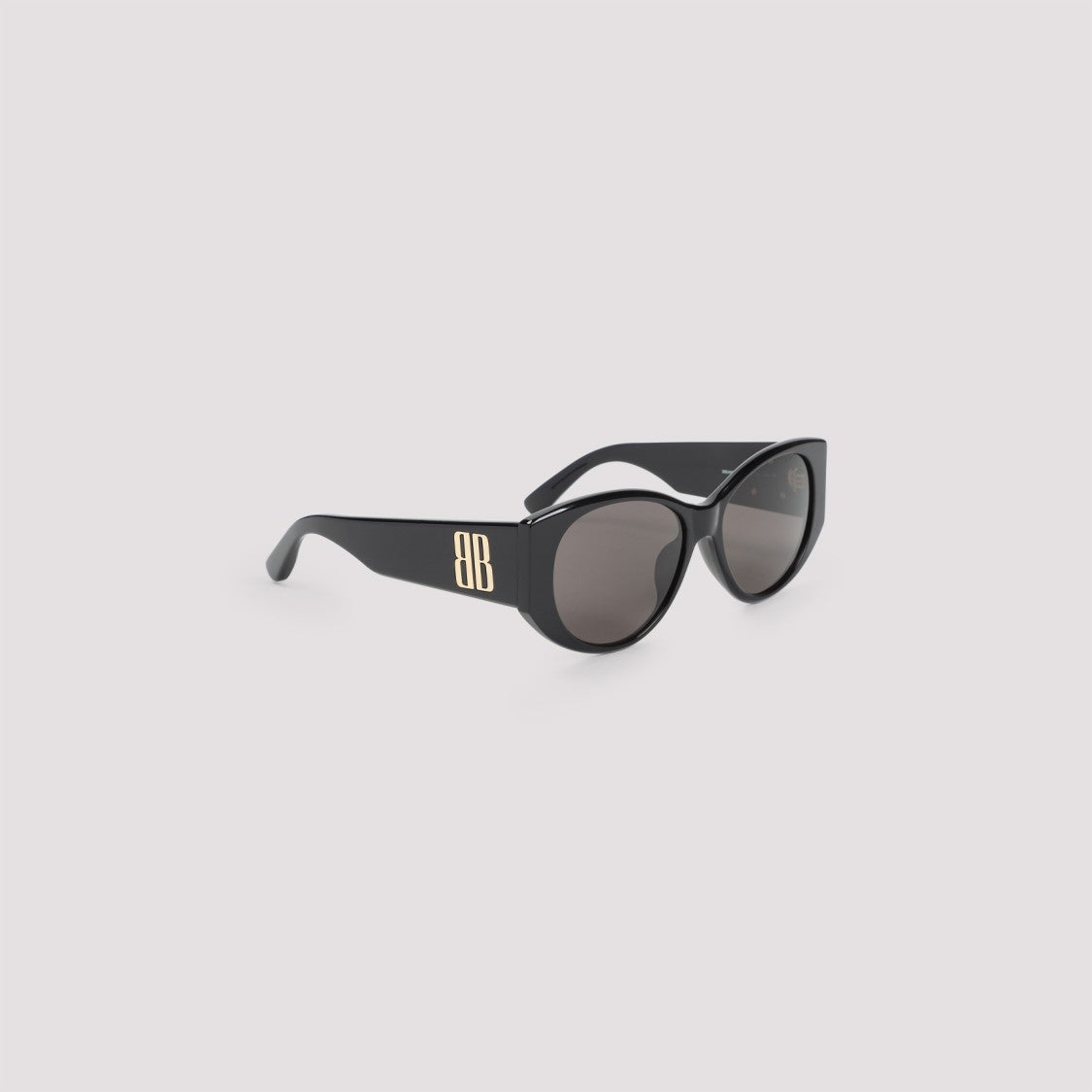 Balenciaga Black Acetate Nano Round Sunglasses