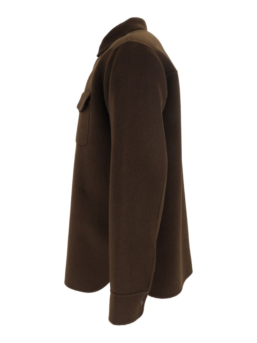 Aspesi Wool Flap-Pocket Shirt Jacket
