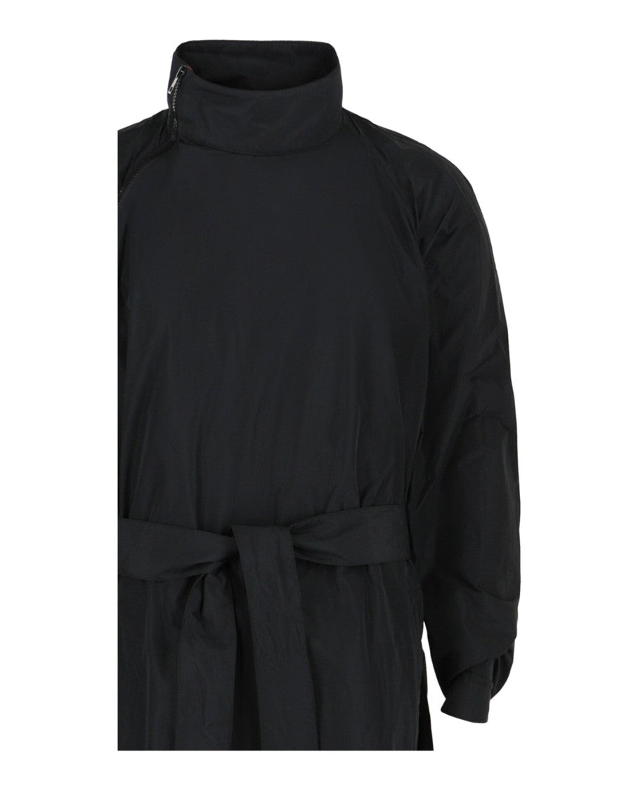 Ferragamo Asymmetrical Zip-Detail Belted Trench Coat