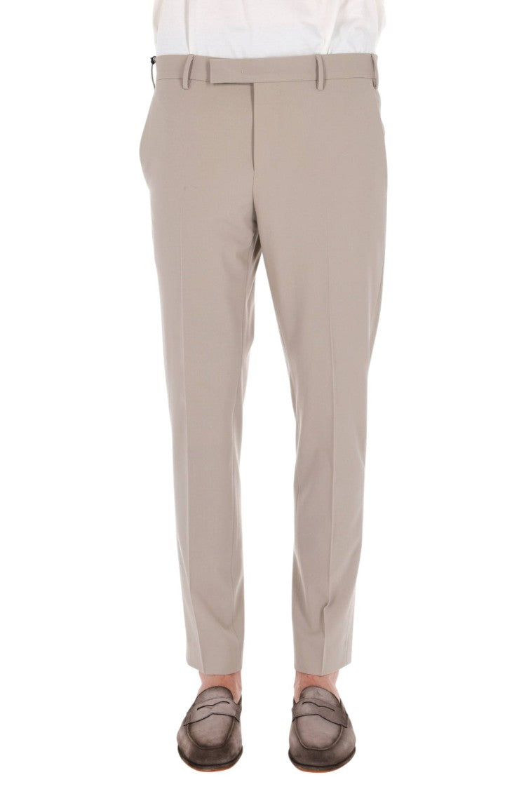 Pt Torino Dieci Fit Tropical Wool Trousers
