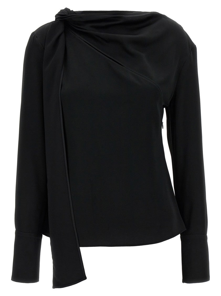 Givenchy Viscose Blend Blouse With Adjustable Sash