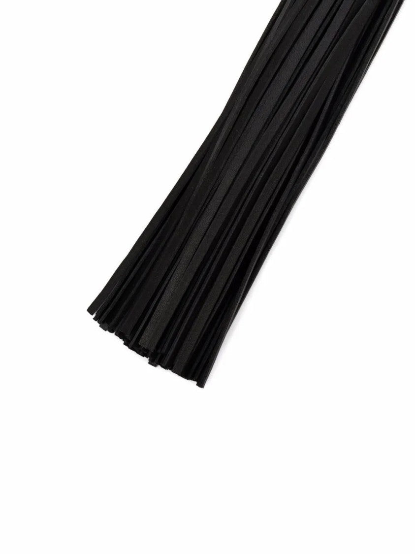 Balmain Tassel Leather Keychain With Gold-Tone Clasp