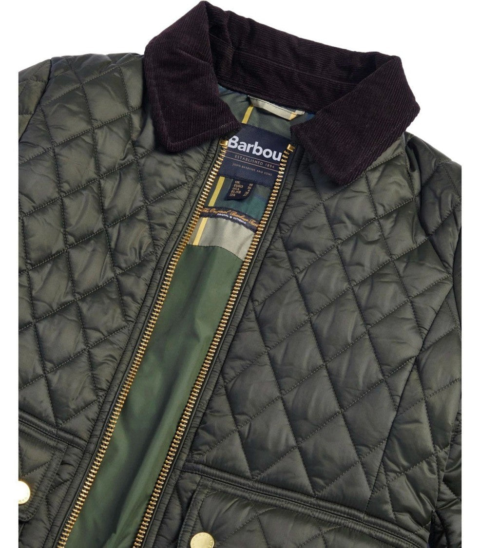 Barbour Beadnell Green Fitted Jacket