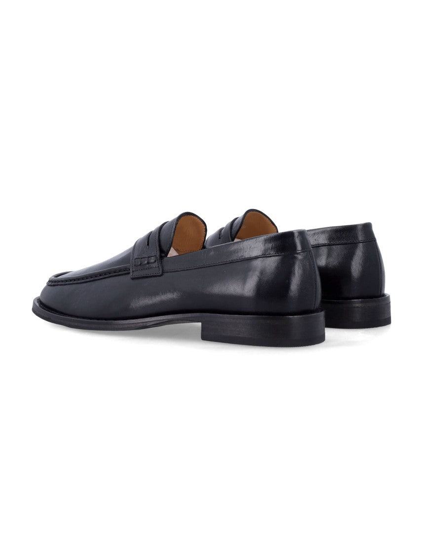 Our Legacy Black Light Leather Loafers
