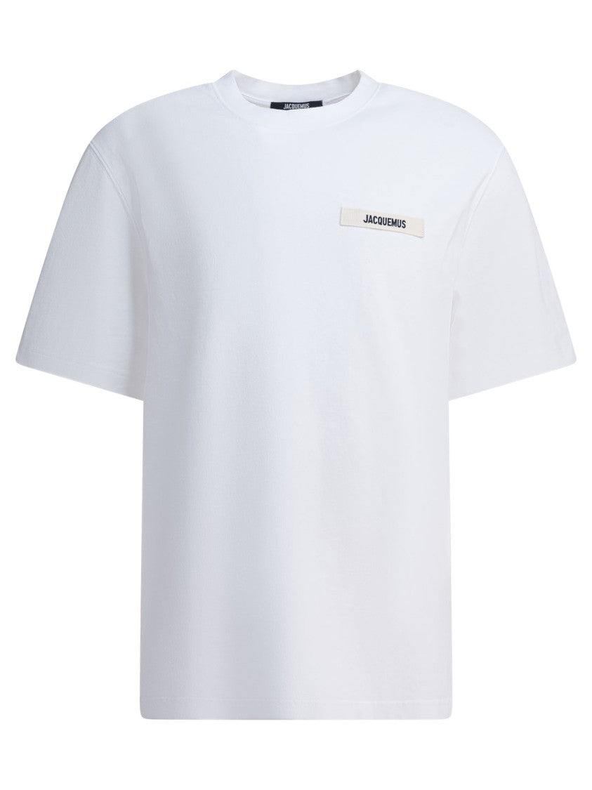 Jacquemus Gros Grain Logo White T-Shirt