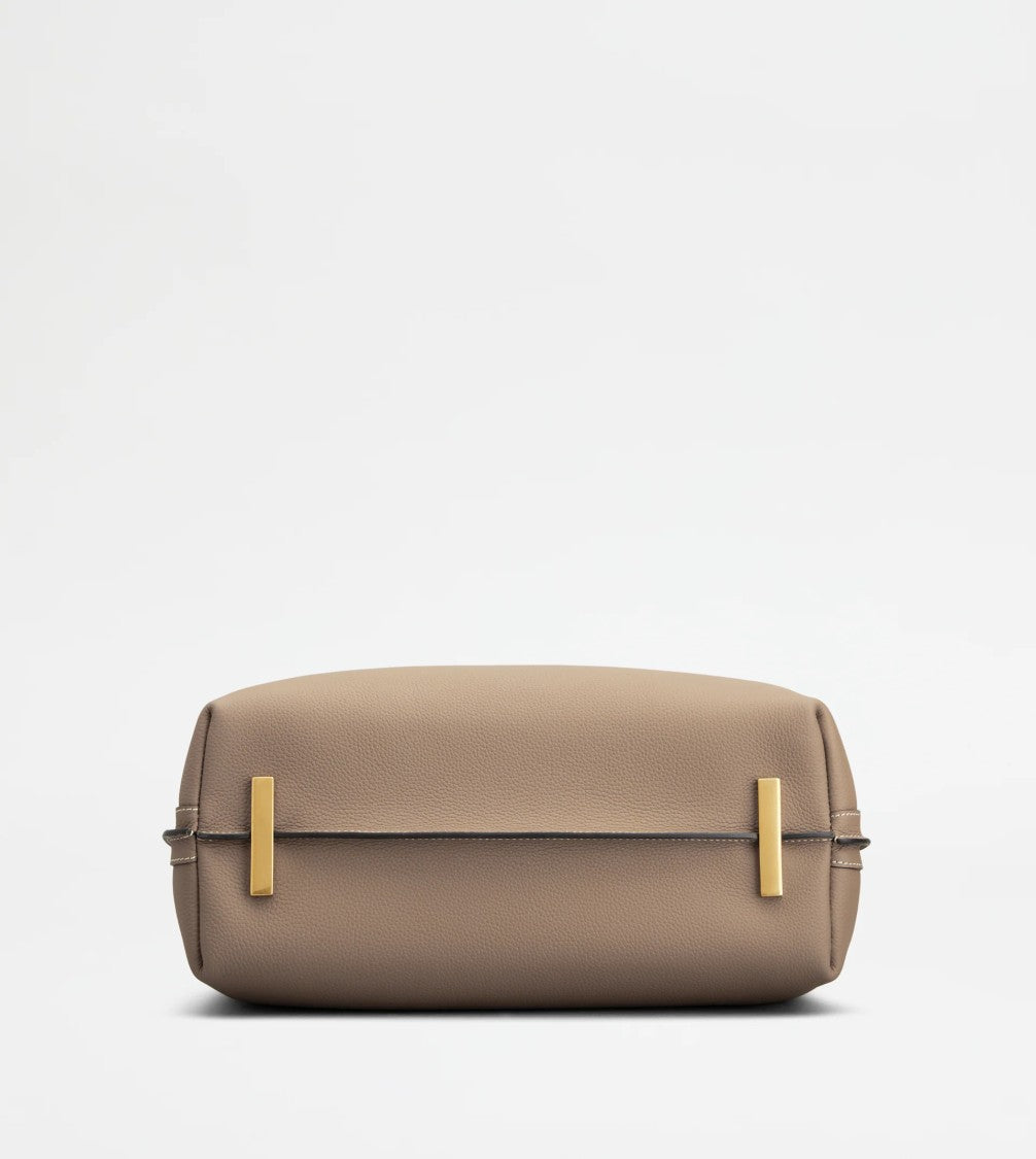 Tod's Structured Handbag With Decorative Strap And Gold-Tone Accents