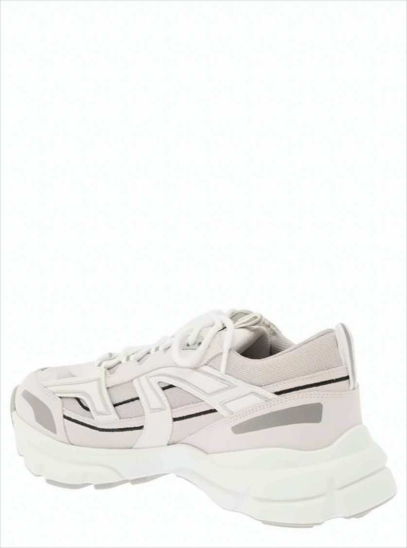 Axel Arigato Layered White Marathon R-Trail Sneakers With Sculpted Sole