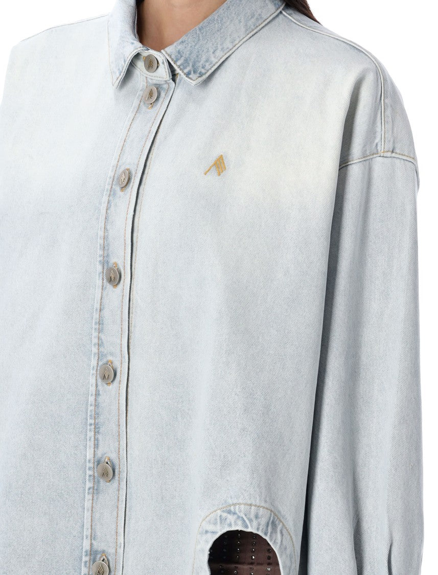 The Attico Diana Denim Shirt