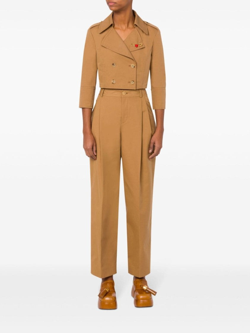 Moschino Cropped Mustard Yellow Jacket