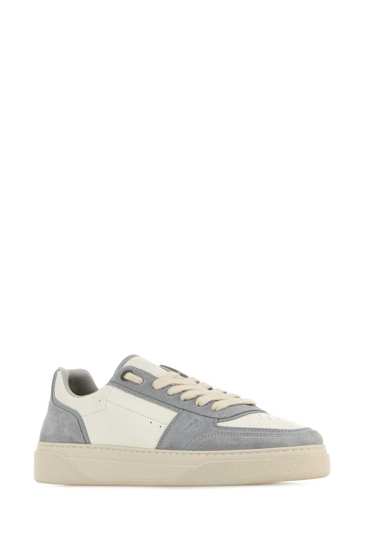 Represent Two-Tone Leather And Suede Initial Sneakers
