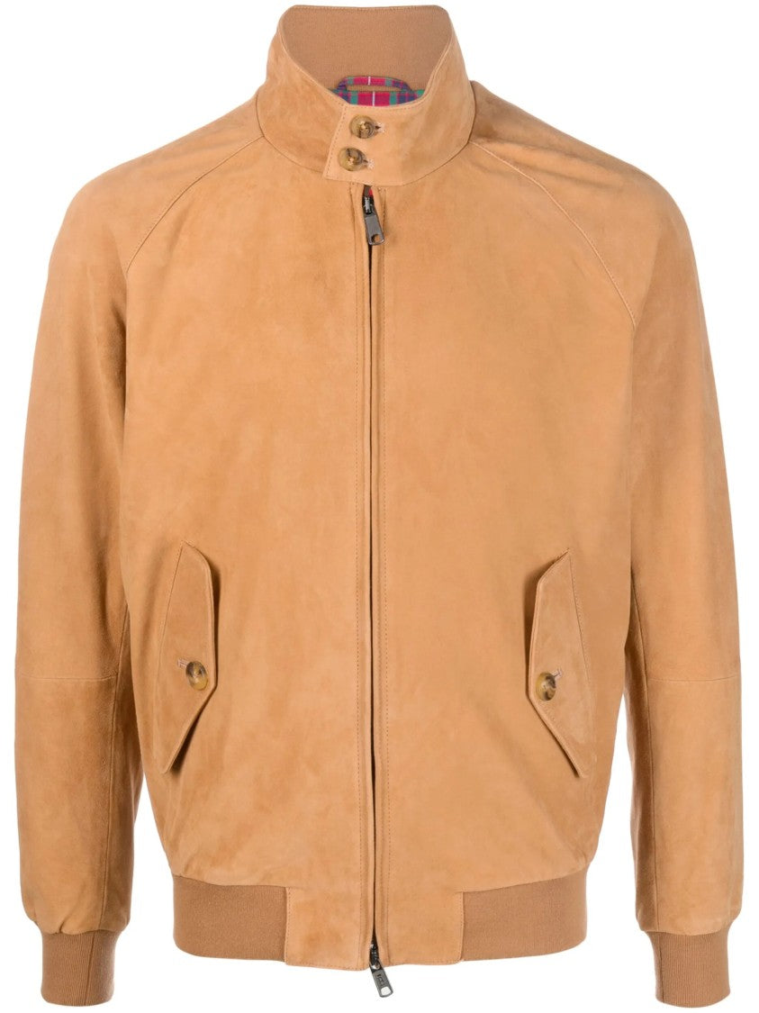 Baracuta Tan Giacca Suede Jacket