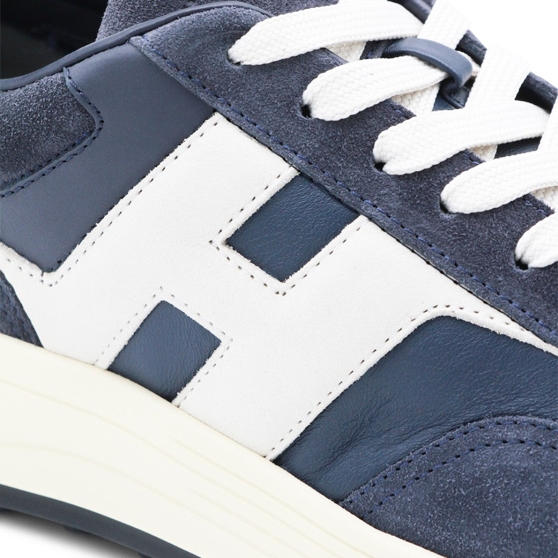 Hogan Navy Leather Sneakers