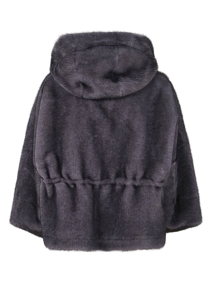 Valentini 1972 Short Ecofur Parka With Fixed Hood