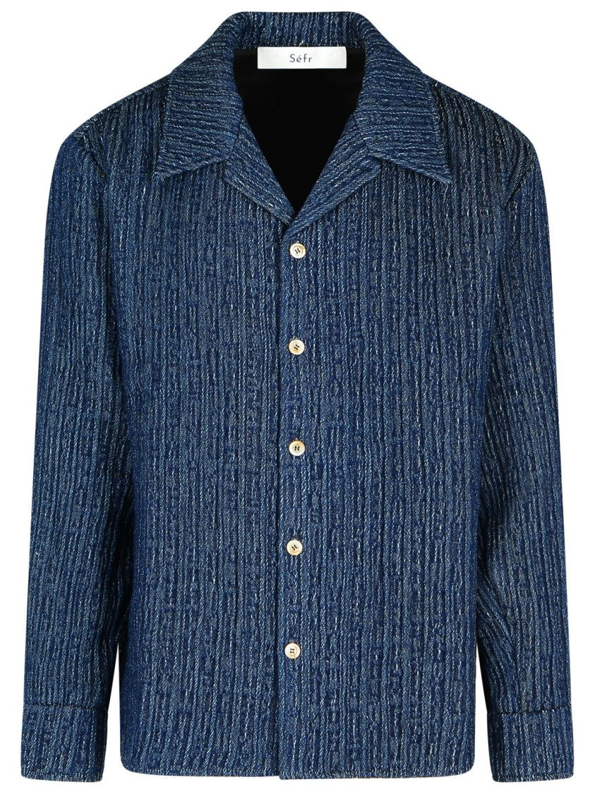 Séfr Wes' Blue Cotton Shirt
