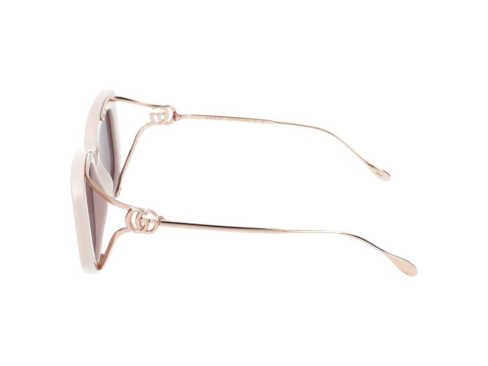 Gucci Sunglasses Gg1566s 003 Ivory Gold Violet 55/17/120