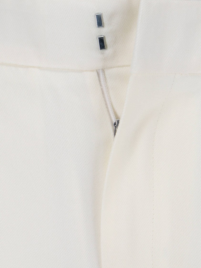 Victoria Beckham Straight-Leg Trousers With Classic Waistband And Polished Finish