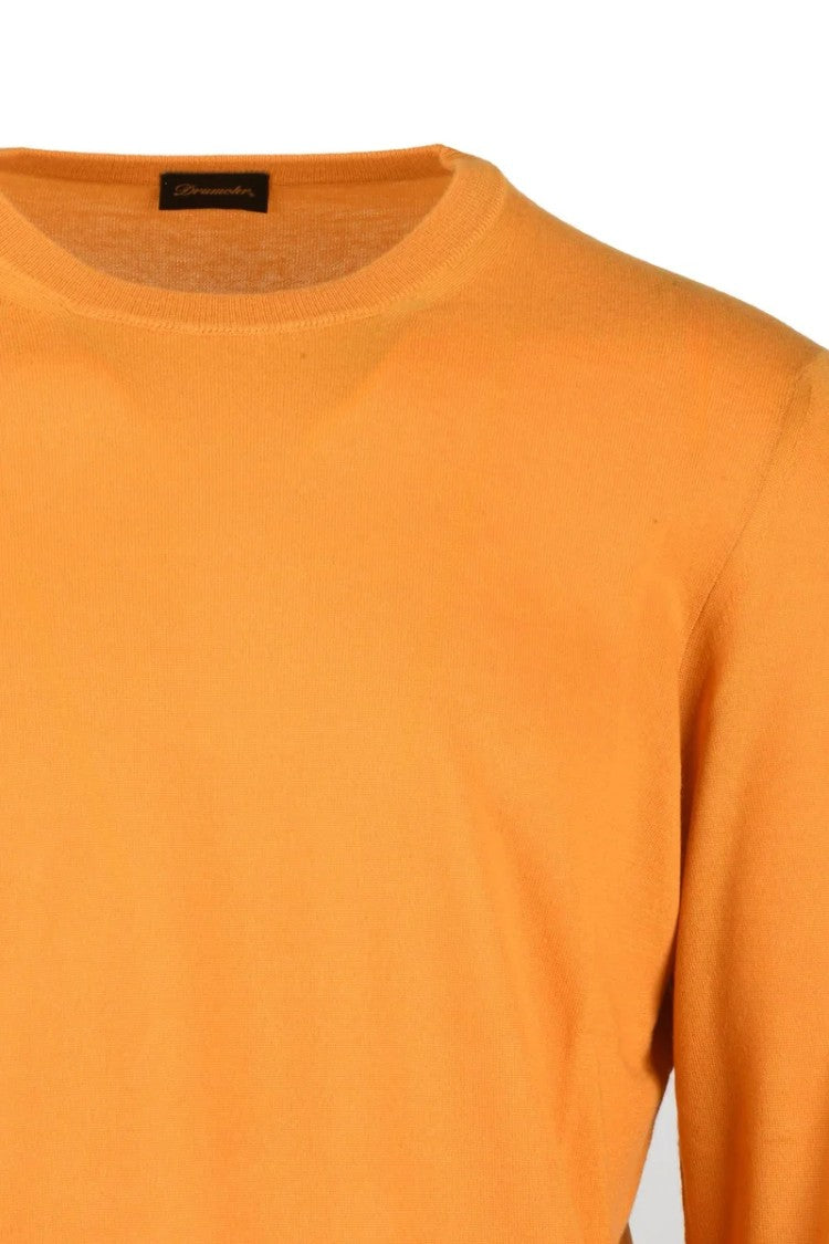 Drumohr Crew Neck Sweater Cashmere - Yellow