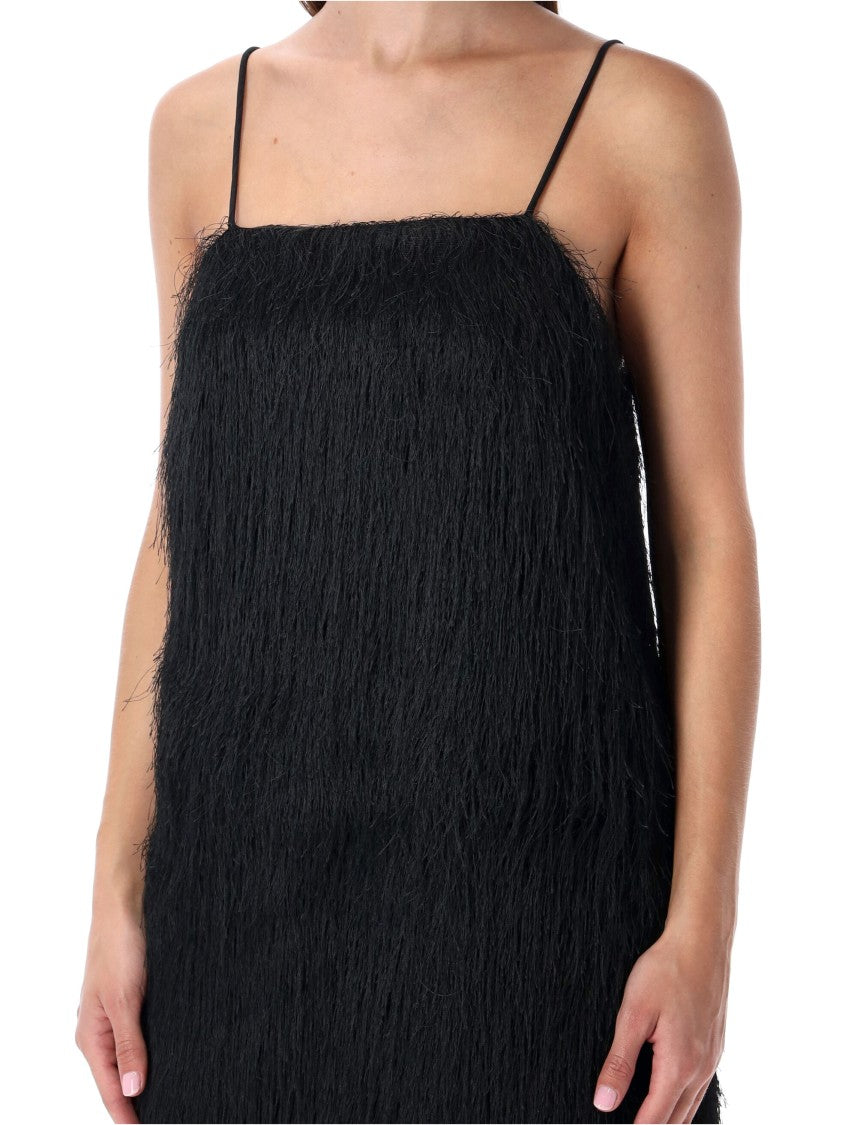 By Malene Birger Ledo Mini Dress Fringed