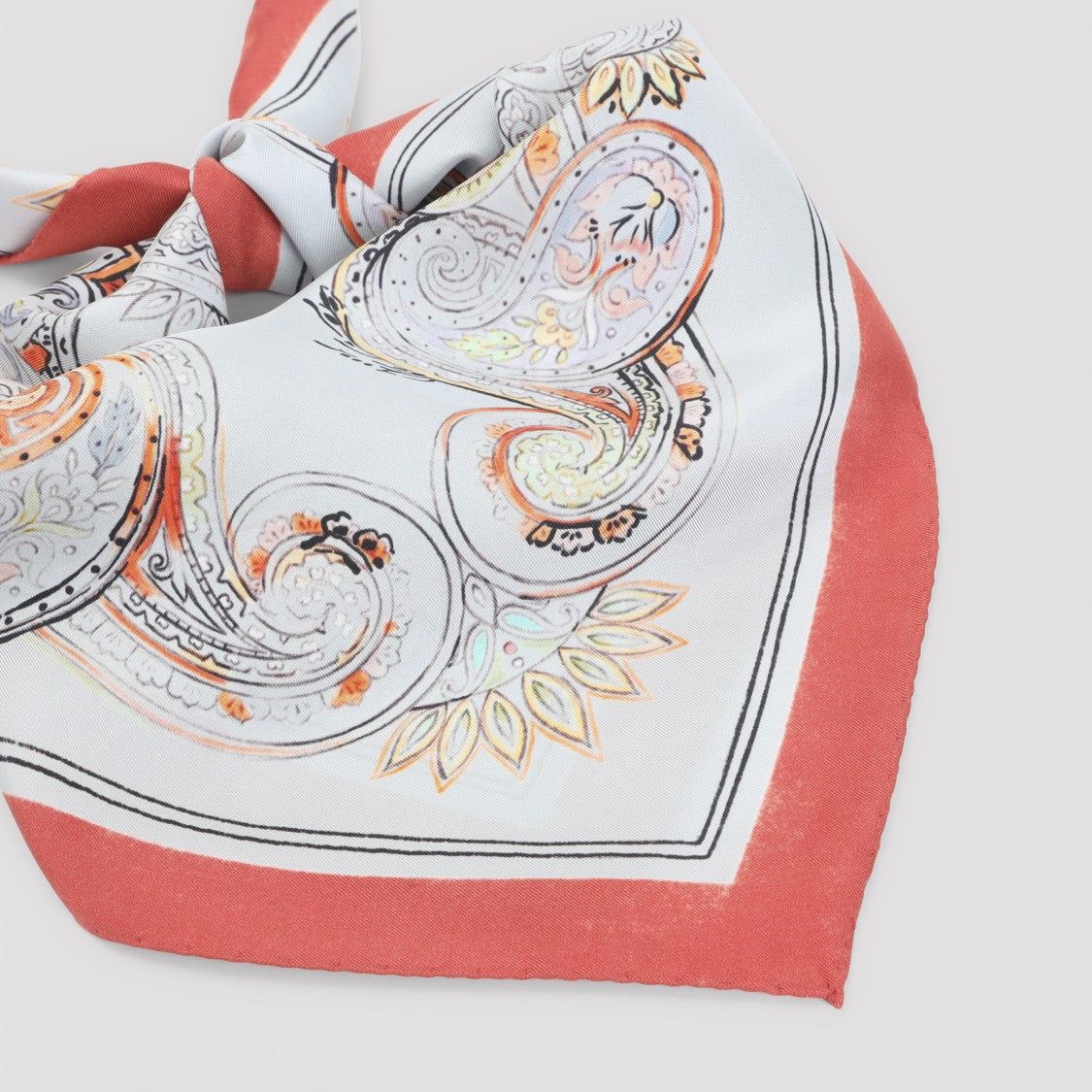 Etro Turandot 70X70 Multicolor Silk Foulard