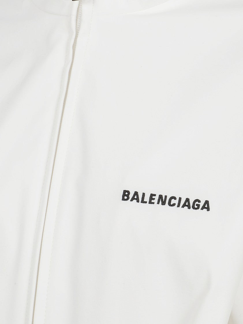 Balenciaga High Collar White Jacket