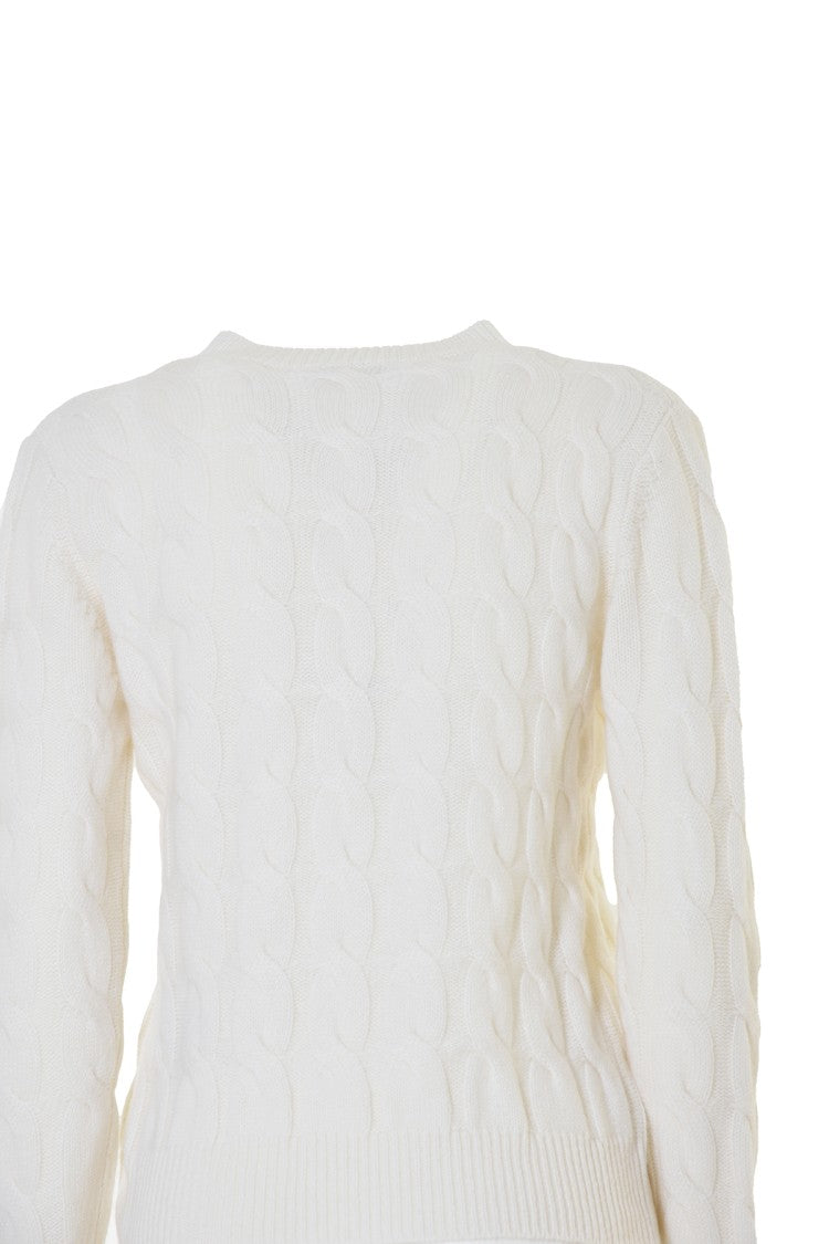Max Mara Edipo Cashmere Sweater In Cream