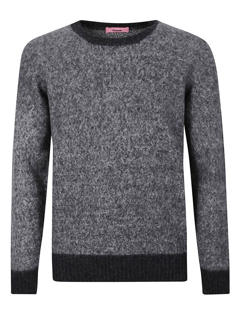 Drumohr Textured Knit Sweater With Classic Crew Neckline