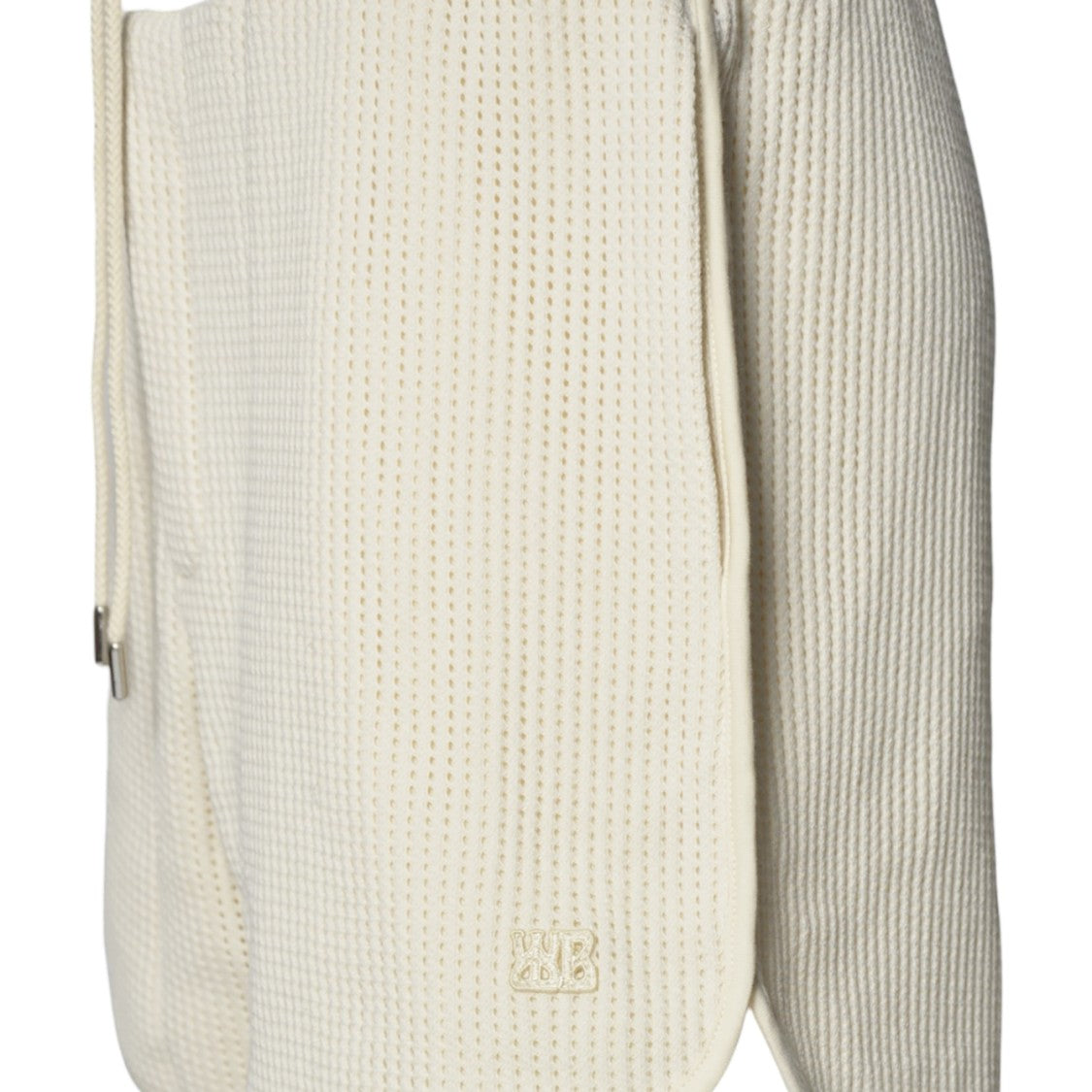 Wales Bonner Jersey Ivory Perforated Song Bermuda Shorts