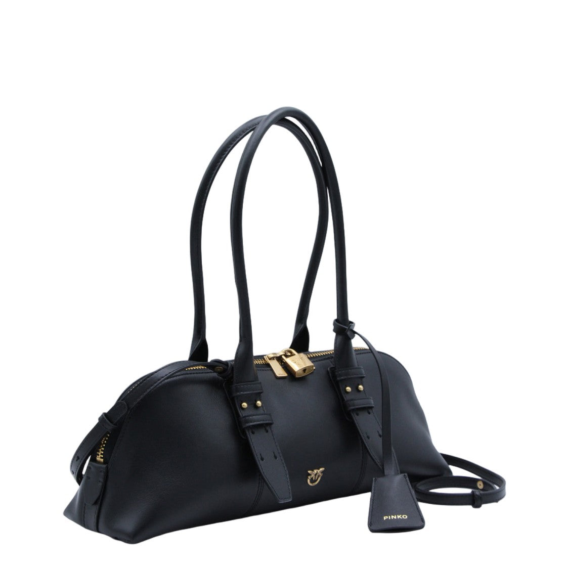 Pinko Bowling Escape Horizontal Leather Bag
