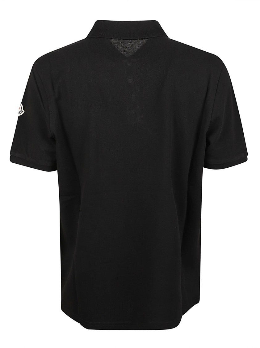 Moncler Short-Sleeve Classic Collar Subtle Logo Polo Shirt