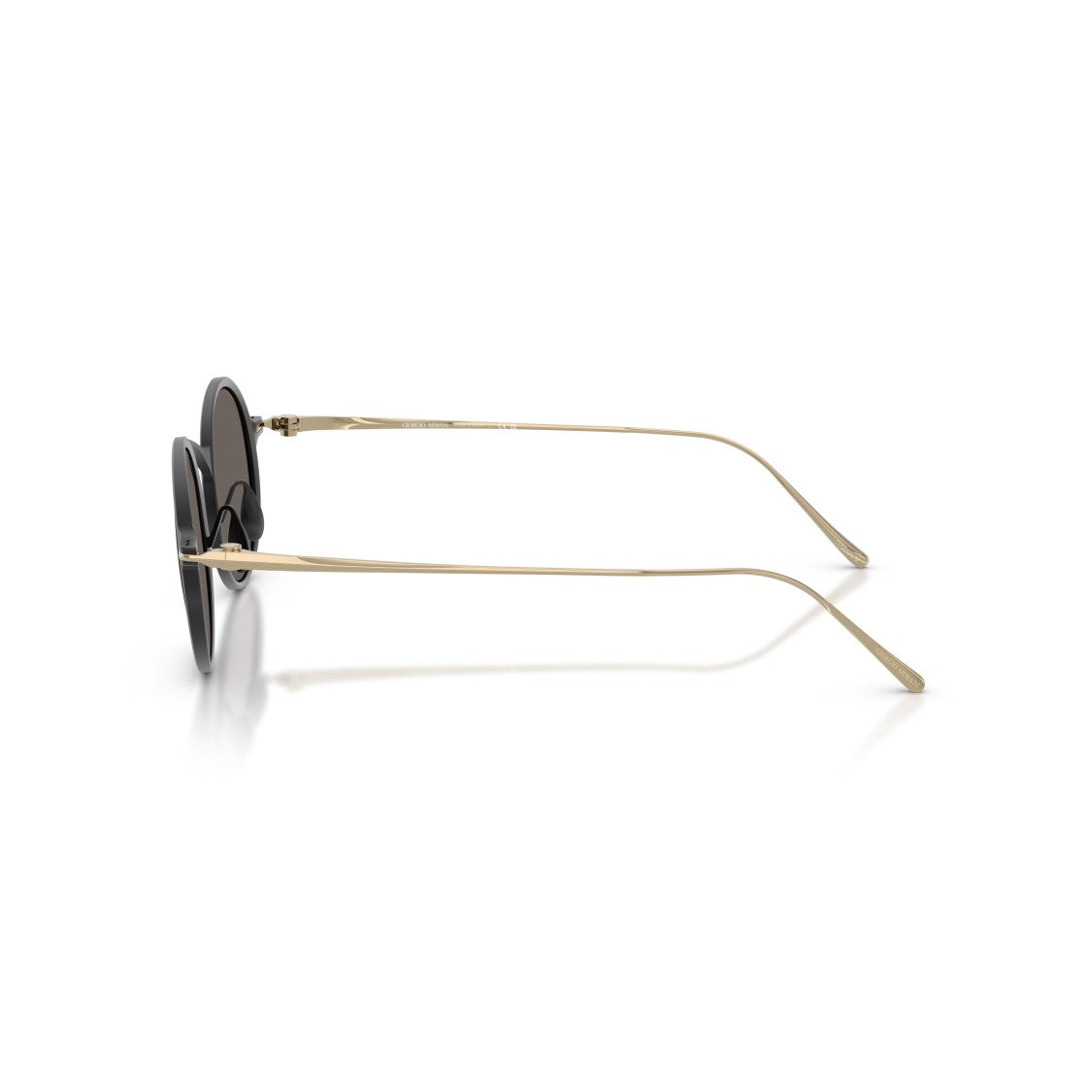 Giorgio Armani 0Ar6173t Round Lens Sunglasses With Elongated Gold Temples
