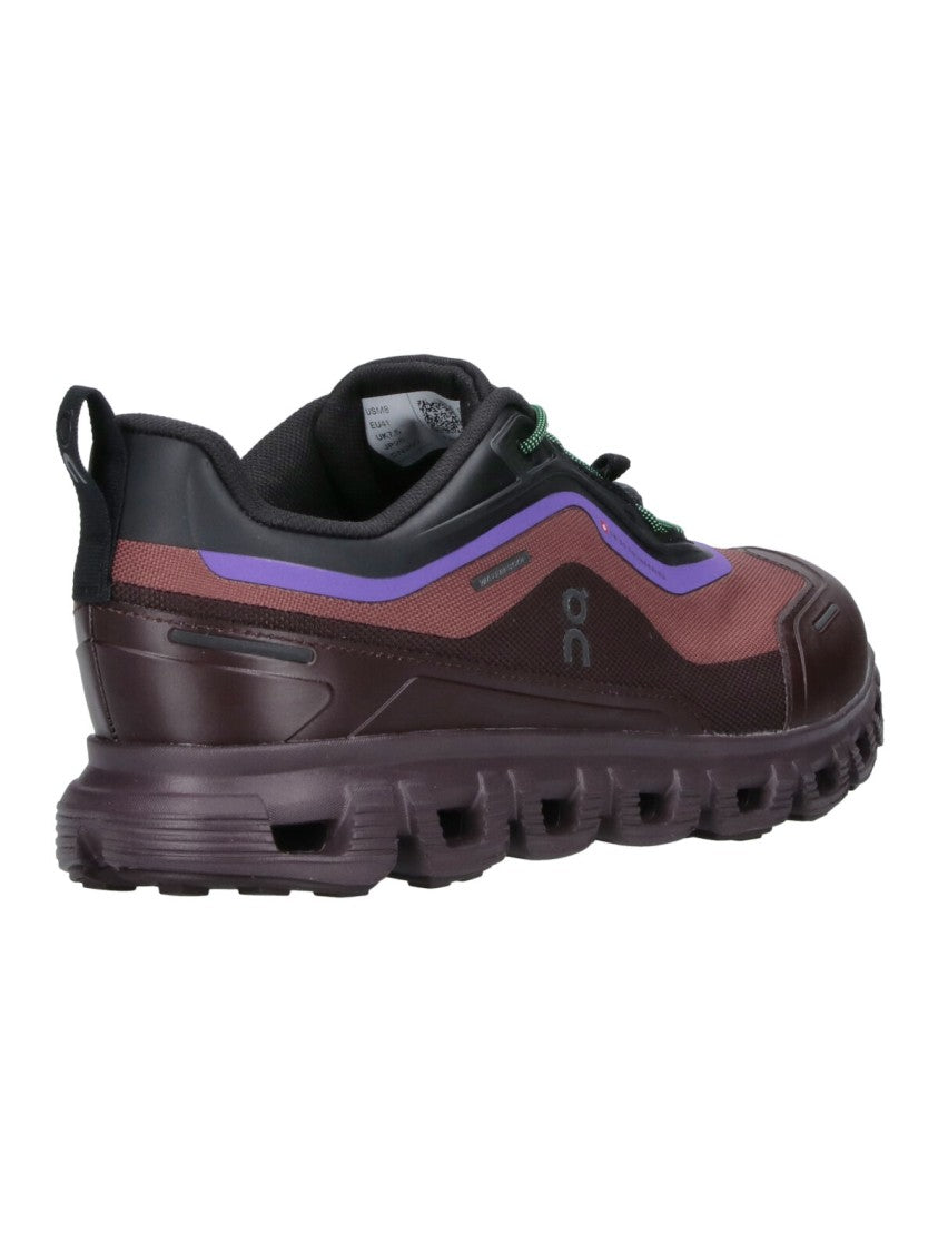 On Burgundy Cloud 6 Geo Waterproof Sneakers