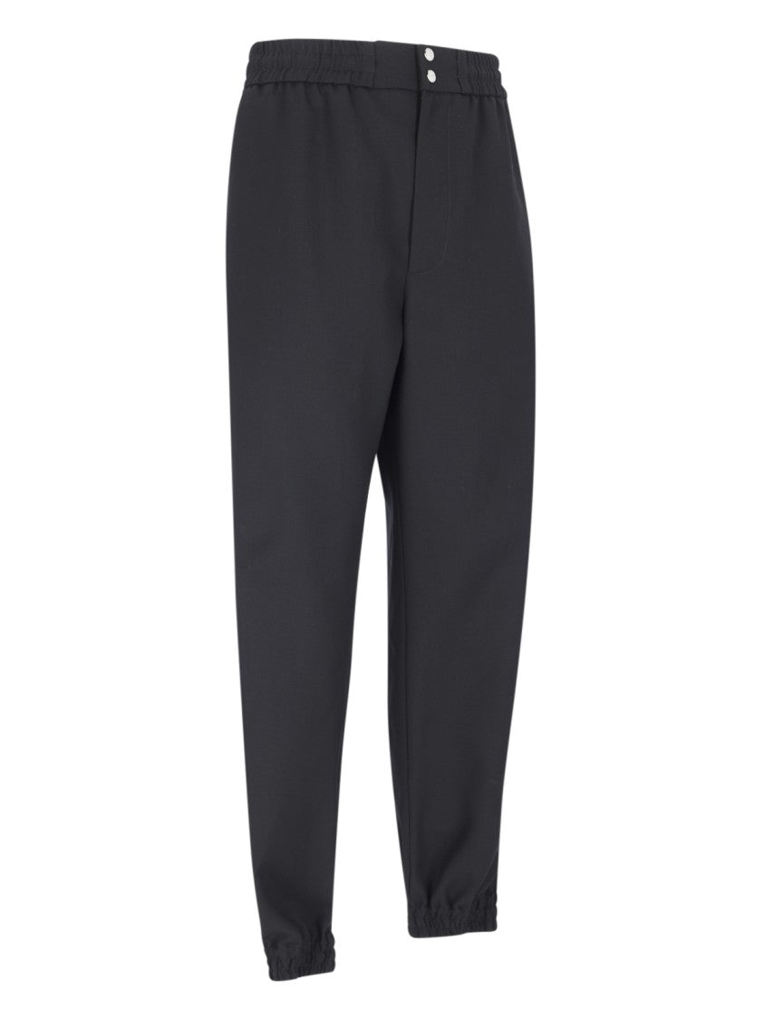 Alexander Mcqueen Tapered Black Cargo Pants