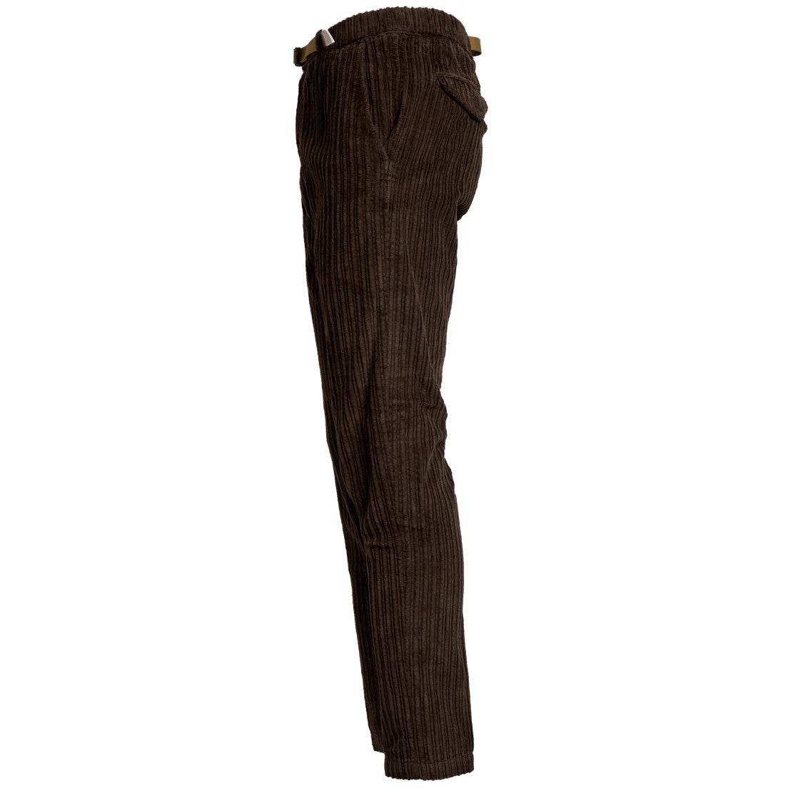 Whitesand Chocolate Wide-Wale Corduroy Drawstring Trousers